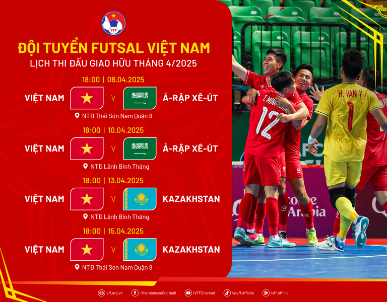 Tuyển futsal Việt Nam hội quân cho loạt trận giao hữu tháng 4- Ảnh 2.
