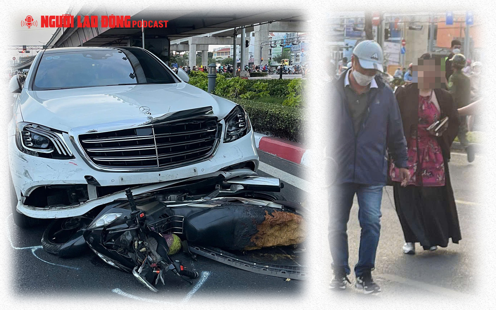 Phát hiện bất ngờ trong xe nữ tài xế tông 10 xe máy