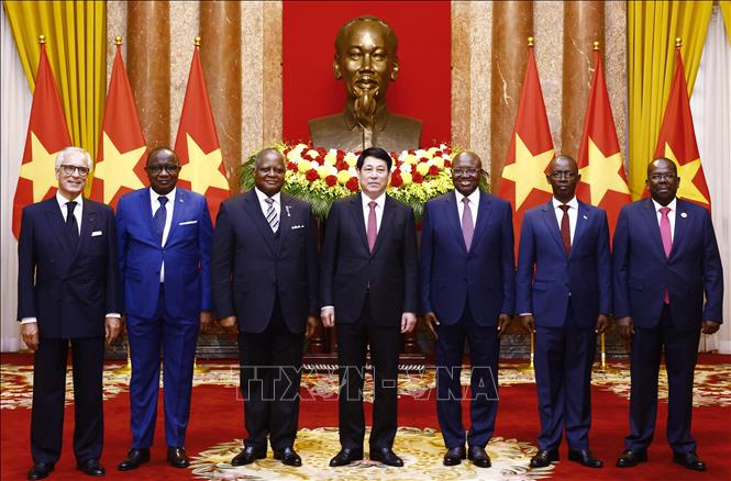 Chủ tịch nước Lương Cường tiếp Đại sứ các nước
trình Quốc thư- Ảnh 2.