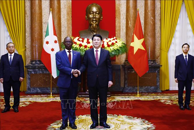 Chủ tịch nước Lương Cường tiếp Đại sứ các nước
trình Quốc thư- Ảnh 8.
