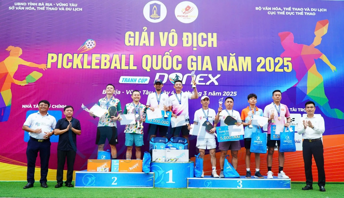 Pickleball D-Joy xuất sắc đoạt 5 huy chương v&agrave;ng tại Giải v&ocirc; địch pickleball Quốc gia 2025- Ảnh 3.