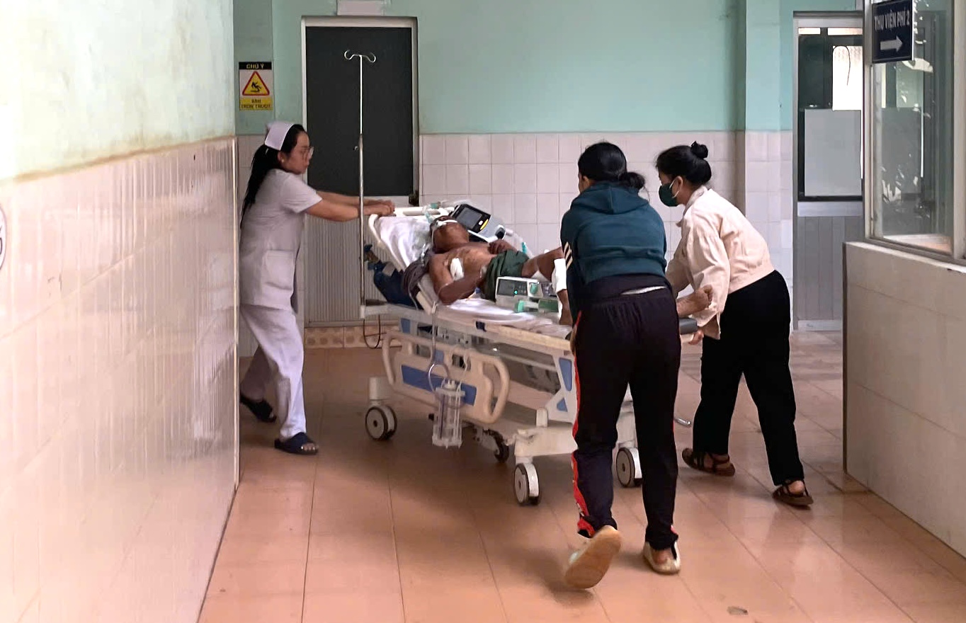 Cụ &ocirc;ng 77 tuổi bị tr&acirc;u h&uacute;c nguy kịch- Ảnh 1.