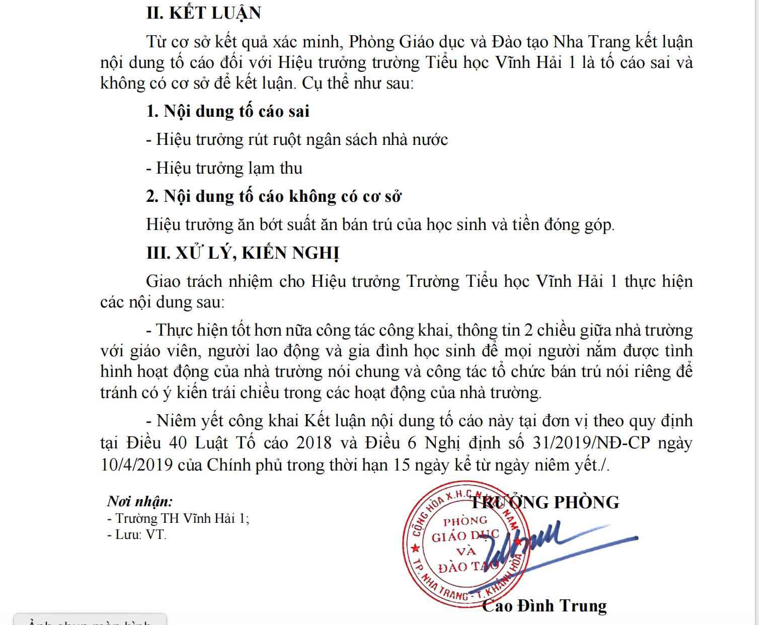 Kết luận vụ c&ocirc; gi&aacute;o tố nh&agrave; trường "ăn bớt" suất ăn b&aacute;n tr&uacute;- Ảnh 4.