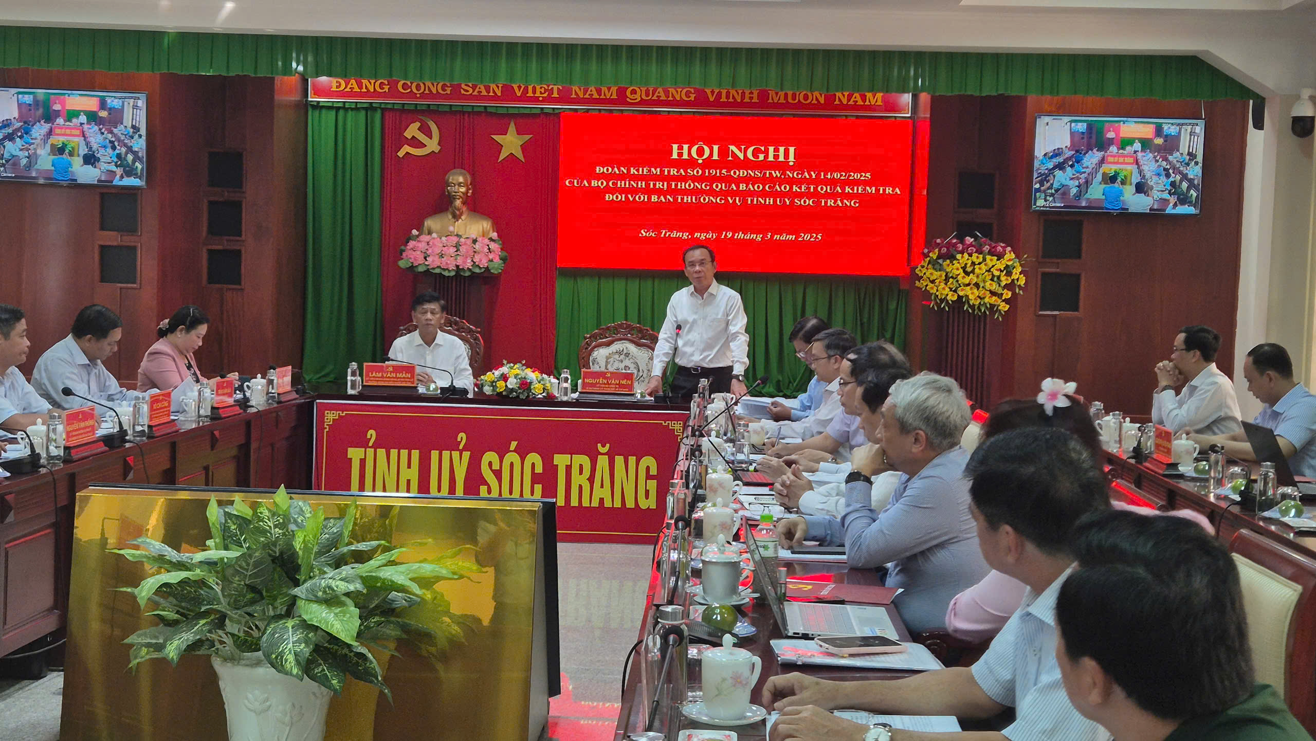 Đo&agrave;n kiểm tra của Bộ Ch&iacute;nh trị l&agrave;m việc với Cần Thơ, Đồng Th&aacute;p v&agrave; S&oacute;c Trăng- Ảnh 4.