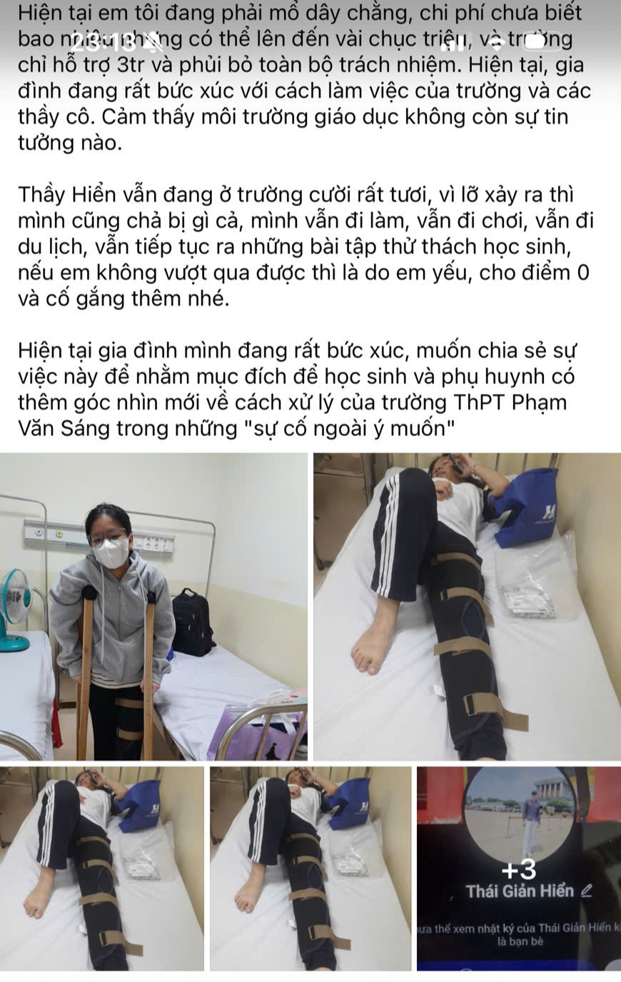 Nh&agrave; trường v&agrave; gi&aacute;o vi&ecirc;n thờ ơ khi học sinh gặp nạn trong tiết thể dục?- Ảnh 2.