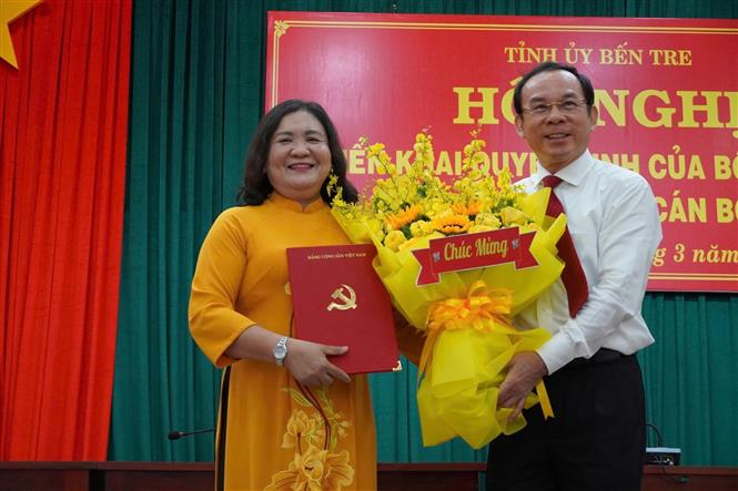 B&agrave; Hồ Thị Ho&agrave;ng Yến giữ chức B&iacute; thư Tỉnh ủy Bến Tre- Ảnh 1.
