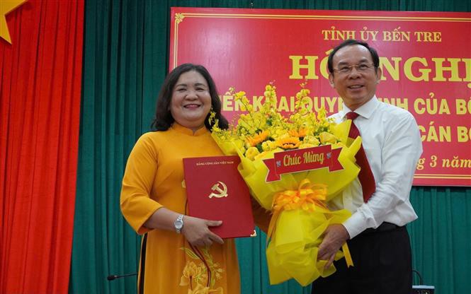 Bà Hồ Thị Hoàng Yến giữ chức Bí thư Tỉnh ủy Bến Tre