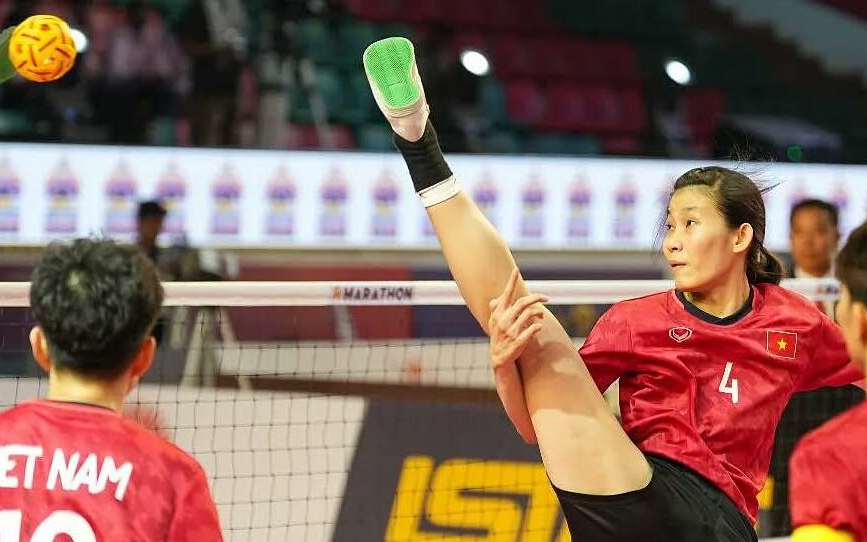 Ngược d&ograve;ng hạ chủ nh&agrave; Th&aacute;i Lan, tuyển cầu m&acirc;y nữ Việt Nam v&ocirc; địch thế giới - Ảnh 3.