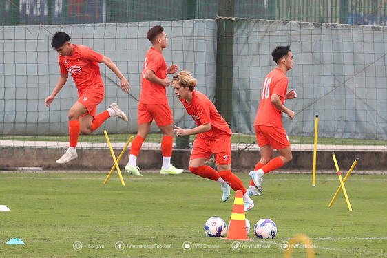 Tuyển U22 Việt Nam có thành tích thi đấu tiến bộ tại CFA Team China 2025 Ảnh: VFF