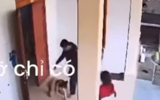 VIDEO: Người đàn ông đánh đập dã man vợ và các con nhỏ bên mâm cơm