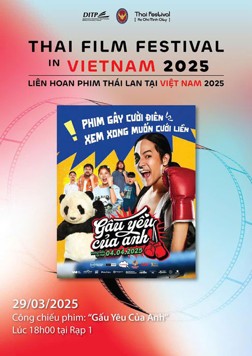 Phim “Muay Thai Hustle” chiếu mở màn ngày khai mạc Liên hoan Phim Thái Lan 2025 tại Việt Nam. Ảnh: Fanpage của Liên hoan Phim