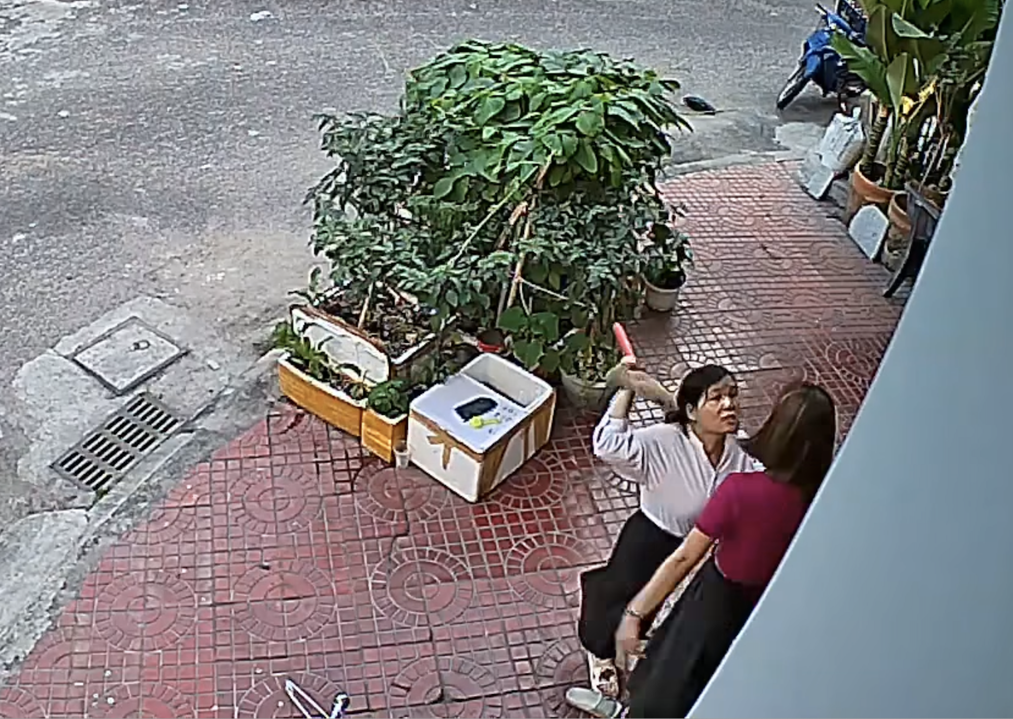 Hai mẹ con bị vợ chồng hàng xóm chửi bới, đánh tới tấp trước cửa nhà- Ảnh 1.
