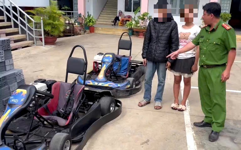 Nhóm thiếu niên trộm cắp 2 xe đua trị giá 130 triệu đồng