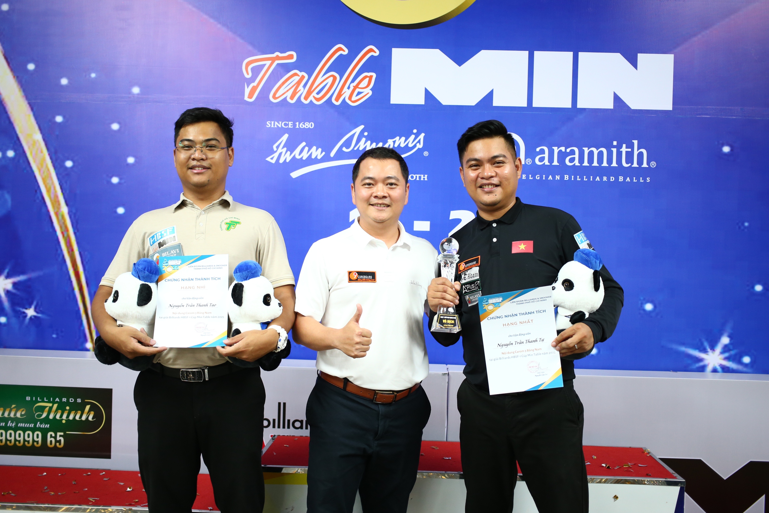 Nguyễn Trần Thanh Tự vô địch billiards carom 3 băng HBSF 2025- Ảnh 3.