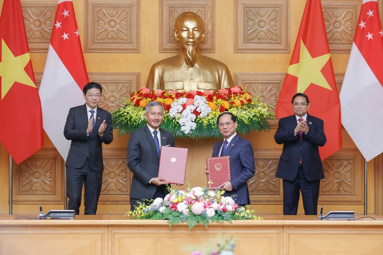 Việt Nam - Singapore k&yacute; kết nhiều văn kiện hợp t&aacute;c quan trọng- Ảnh 1.