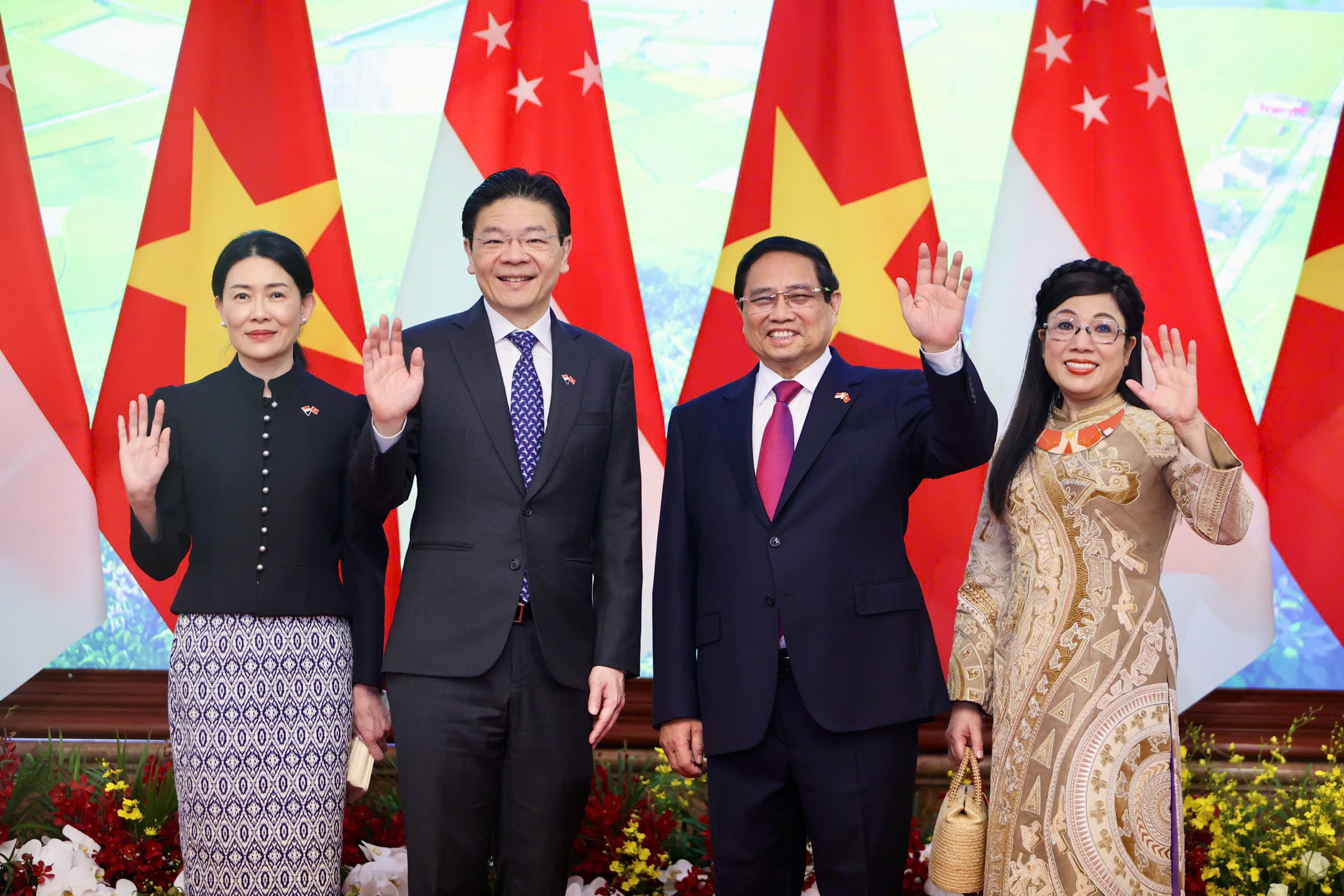 Thủ tướng Singapore kết th&uacute;c tốt đẹp chuyến thăm ch&iacute;nh thức Việt Nam- Ảnh 1.