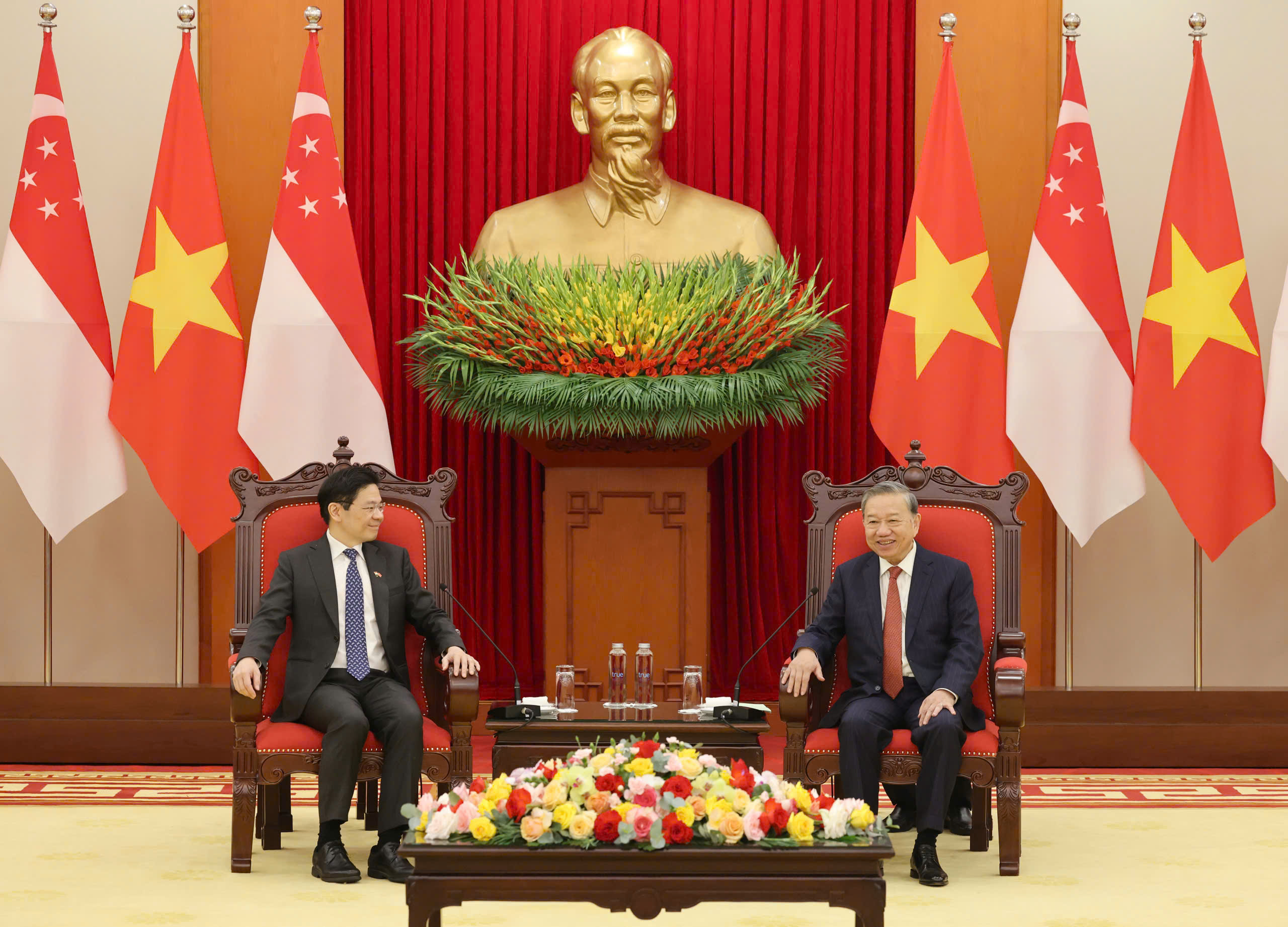 Tổng Bí thư Tô Lâm tiếp Thủ tướng Singapore- Ảnh 4.