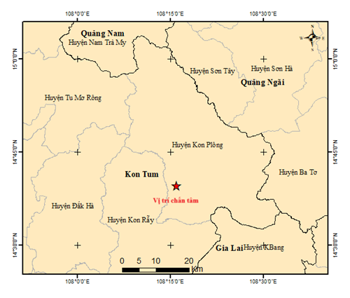 Vừa xảy ra động đất 3 độ ở Kon Tum- Ảnh 1.