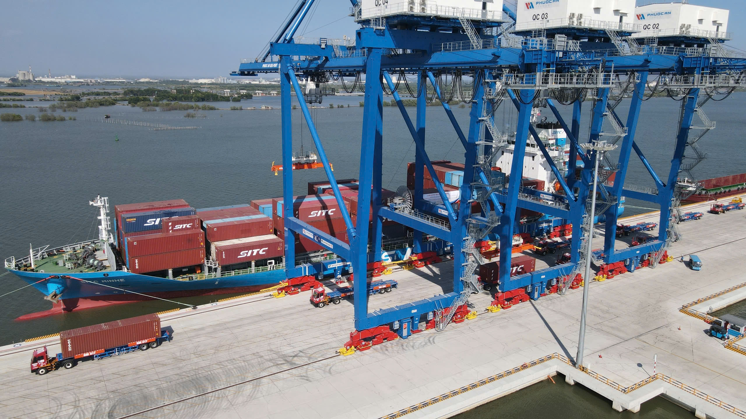 Hình ảnh cảng lớn nhất Đồng Nai đón hãng tàu container hàng đầu châu Á- Ảnh 1.
