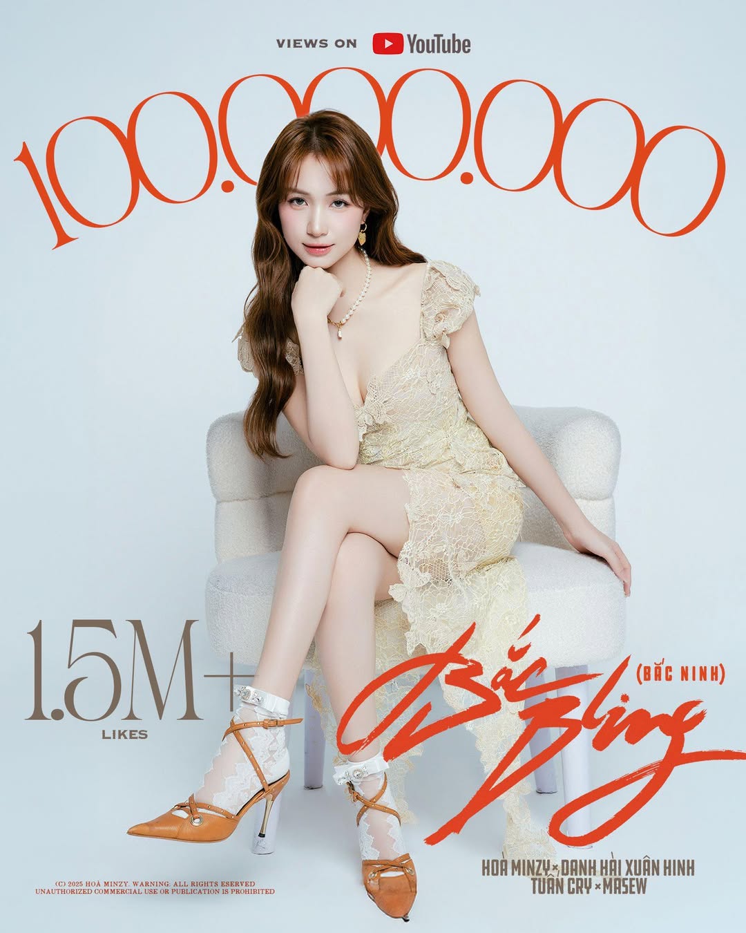MV "Bắc Bling" của Hòa Minzy cán mốc 100 triệu lượt xem- Ảnh 1.
