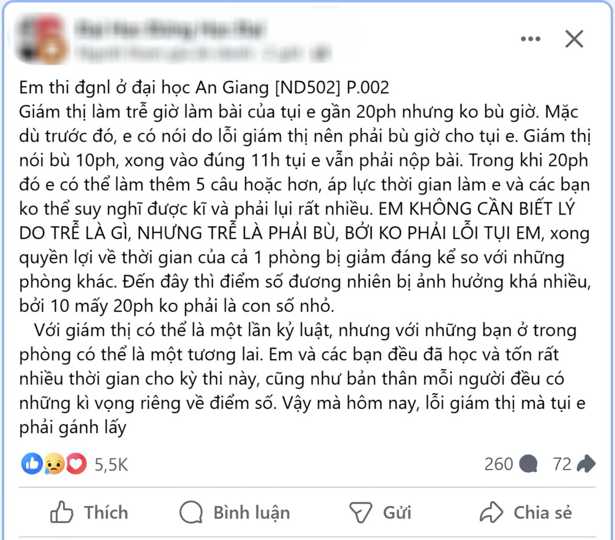 Th&iacute; sinh bức x&uacute;c v&igrave; sự cố trễ gần 20 ph&uacute;t l&agrave;m b&agrave;i thi đ&aacute;nh gi&aacute; năng lực- Ảnh 1.