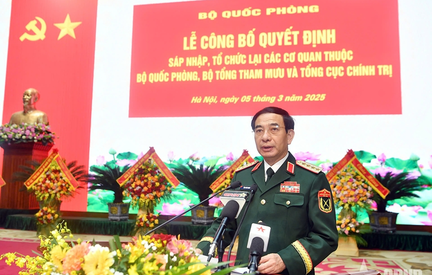 Sáp nhập, tổ chức lại các cơ quan thuộc Bộ Quốc phòng, Bộ Tổng Tham mưu và Tổng cục Chính trị- Ảnh 1.