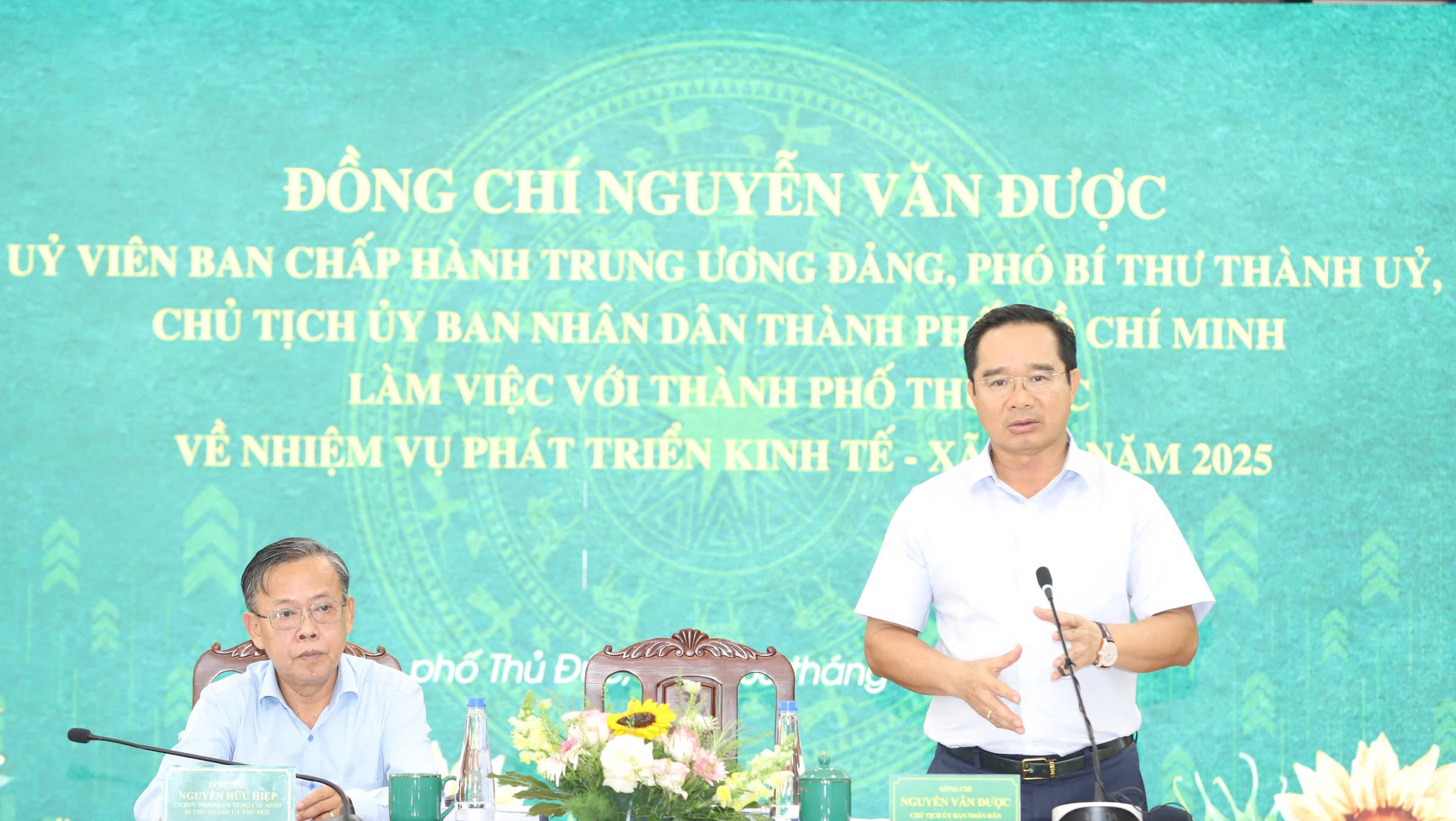 Chủ tịch Nguyễn Văn Được đề cập m&ocirc; h&igrave;nh 1-4-1 với TP Thủ Đức- Ảnh 1.