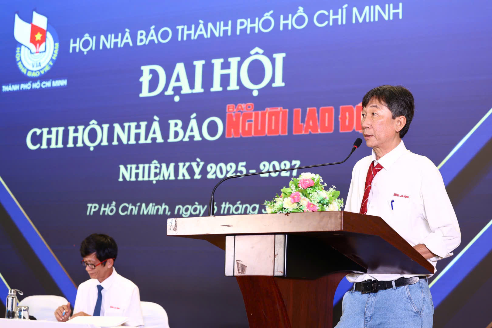 Chủ tịch Hội Nh&agrave; b&aacute;o TP HCM đ&aacute;nh gi&aacute; cao Đại hội Chi hội Nh&agrave; b&aacute;o B&aacute;o Người Lao Động- Ảnh 3.