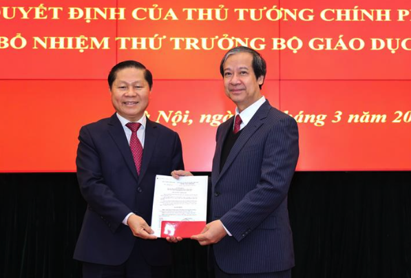 Điều động, bổ nhiệm Thứ trưởng v&agrave; l&atilde;nh đạo c&aacute;c đơn vị Bộ GD-ĐT- Ảnh 1.