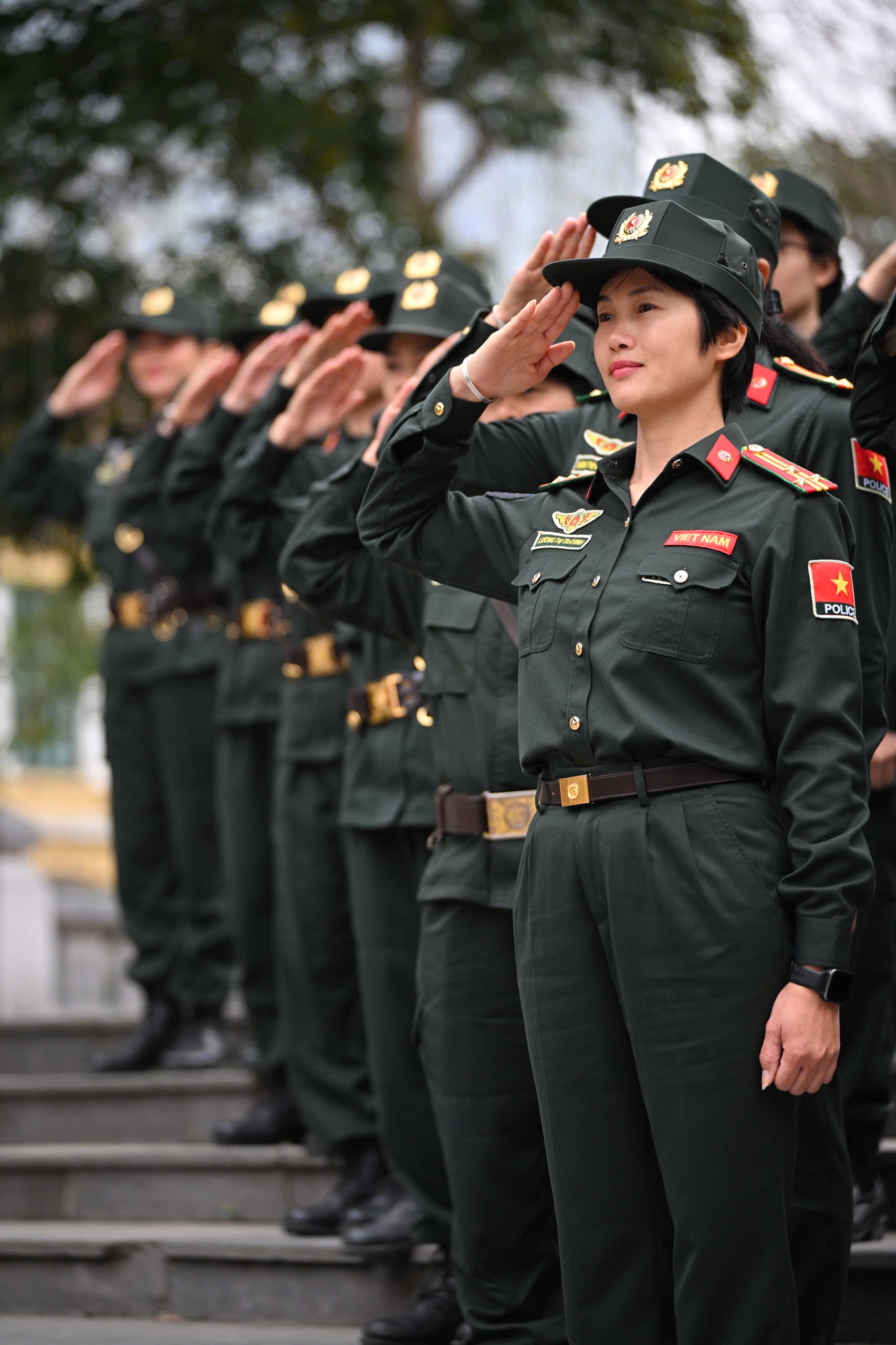 C&aacute;c nữ sĩ quan xinh đẹp Đơn vị Cảnh s&aacute;t G&igrave;n giữ h&ograve;a b&igrave;nh số 1 Việt Nam- Ảnh 3.