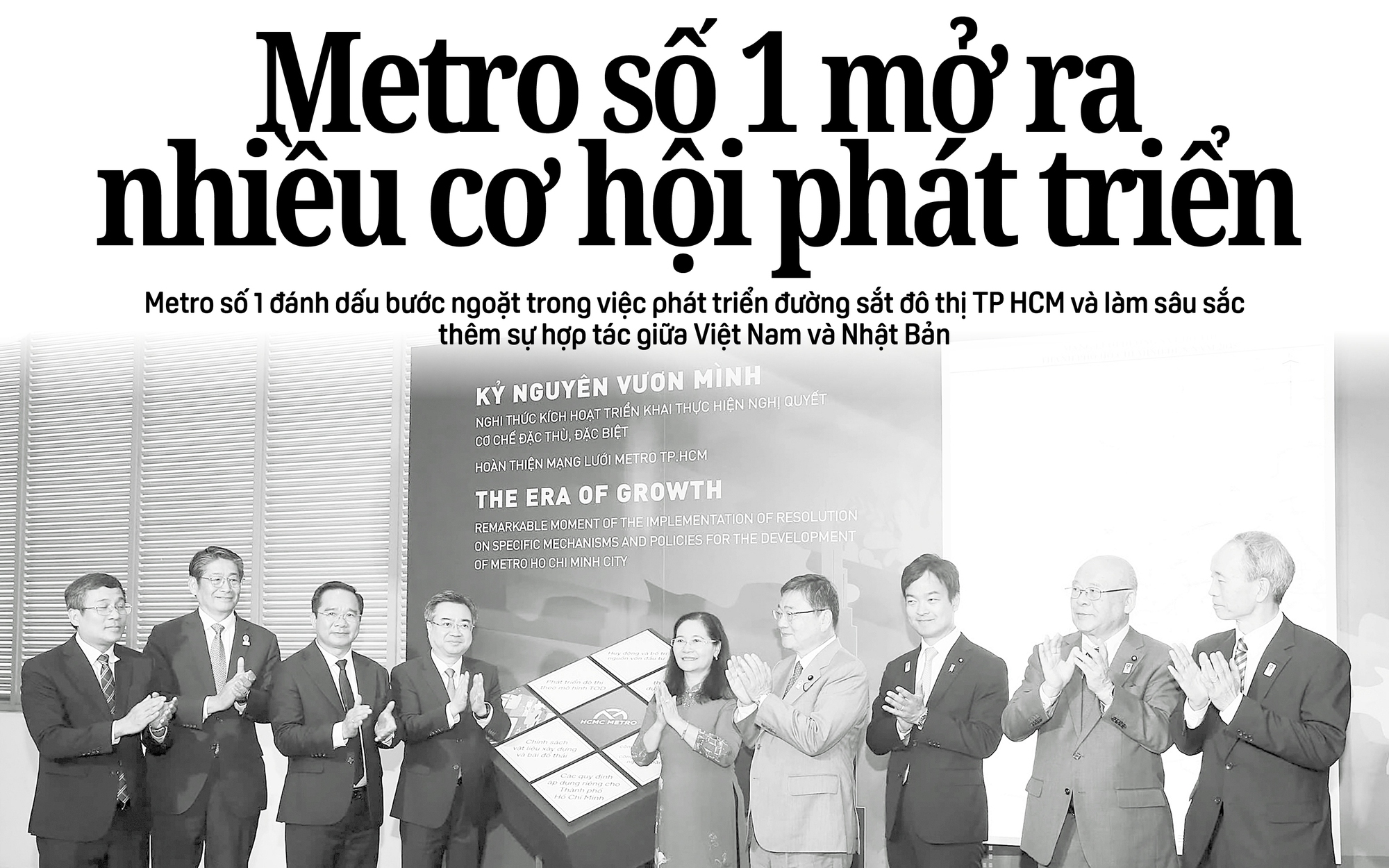 Báo in Người Lao Động 10-3: Metro số 1 mở ra nhiều cơ hội phát triển