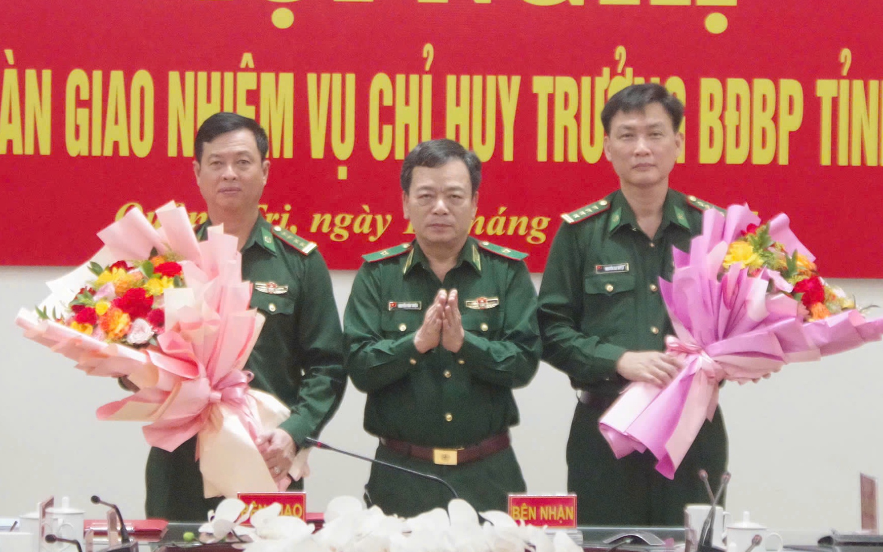 Bàn giao nhiệm vụ Chỉ huy trưởng Bộ đội Biên phòng tỉnh Quảng Trị