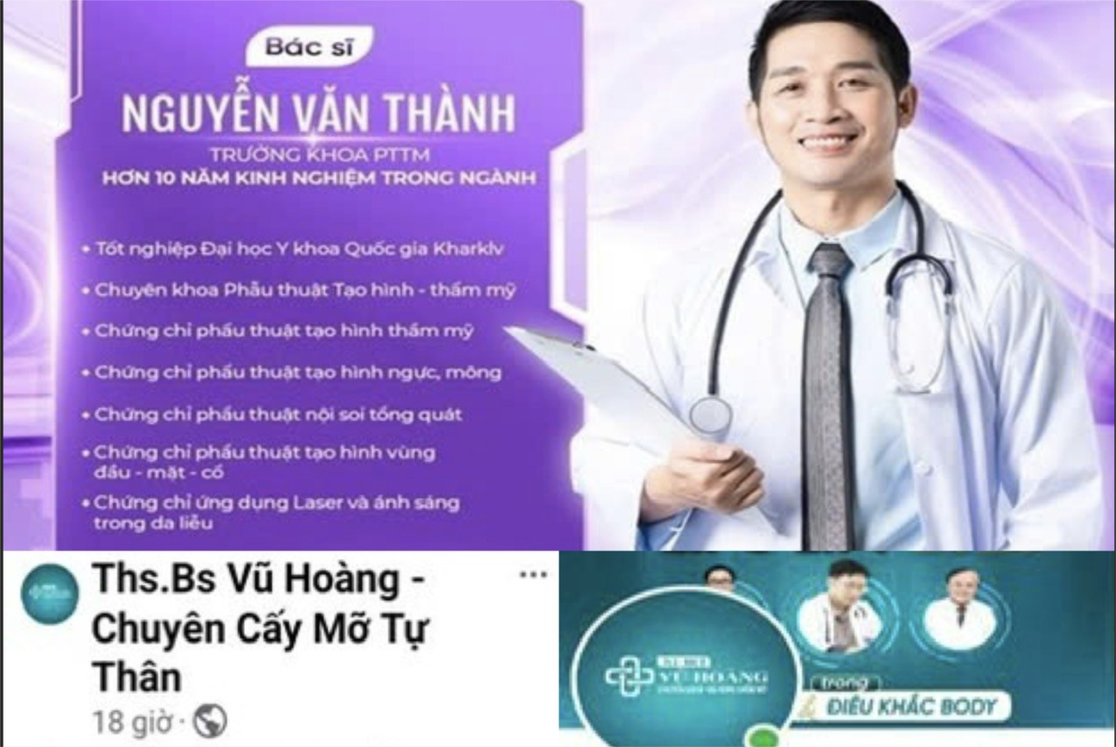 Hút mỡ trái phép, tự quảng cáo là bác sĩ học hàm, học vị “khủng"- Ảnh 3.