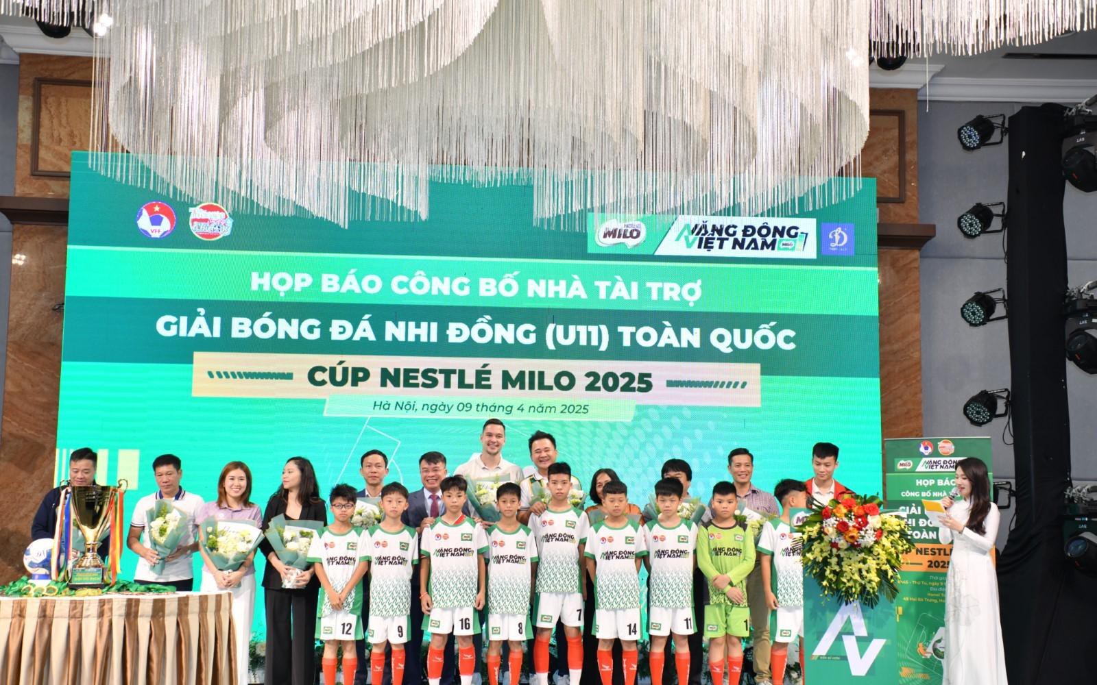 Nestlé MILO đồng hành cùng Giải Bóng đá Nhi đồng toàn quốc 2025