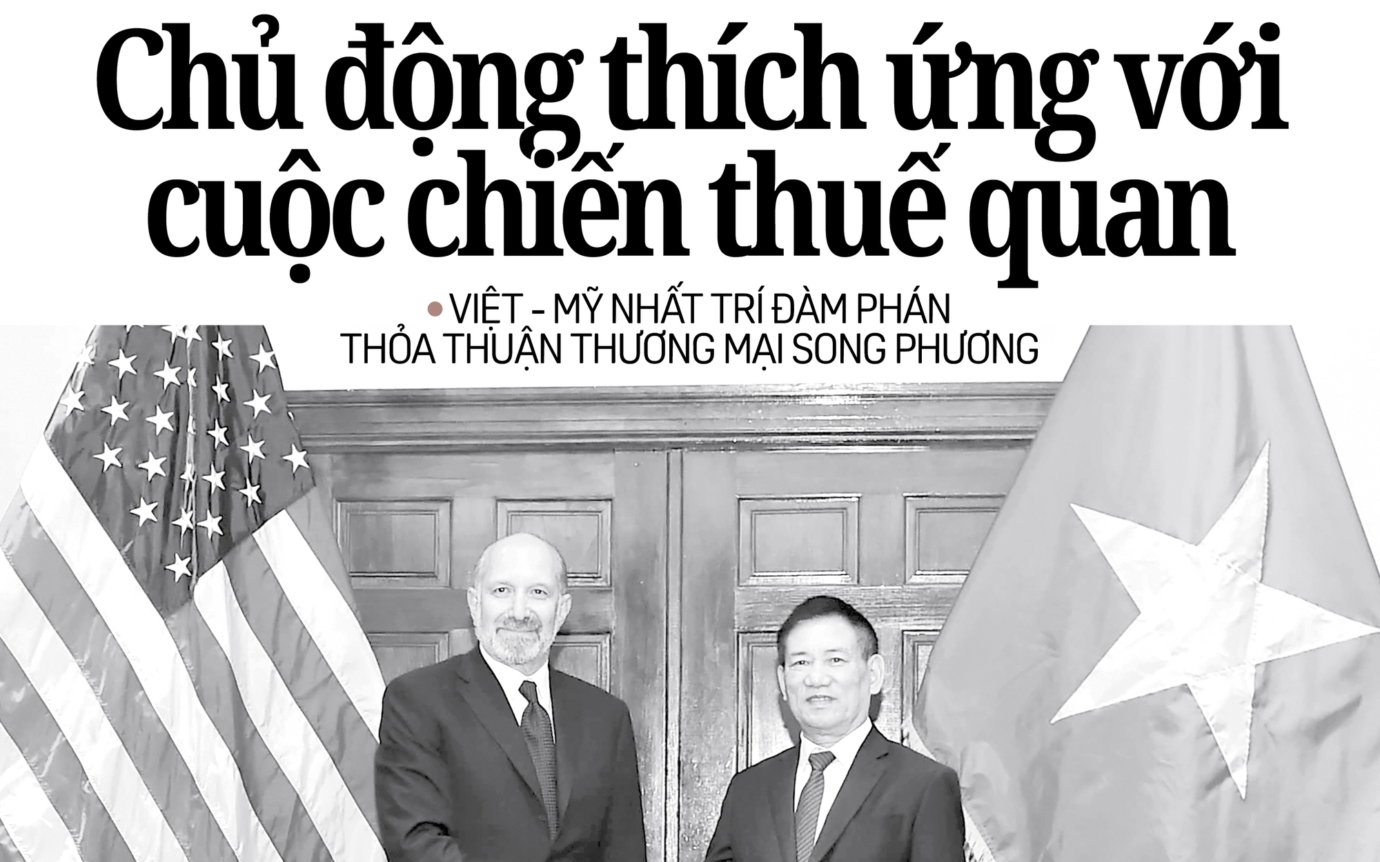 Báo in ngày 12-4: Chủ động thích ứng với cuộc chiến thuế quan