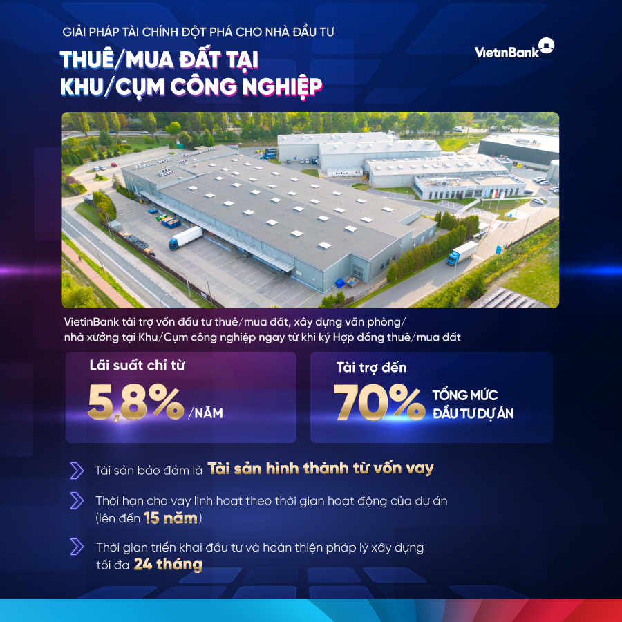VietinBank: Giải pháp đột phá cho nhà đầu tư bất động sản công nghiệp- Ảnh 1.