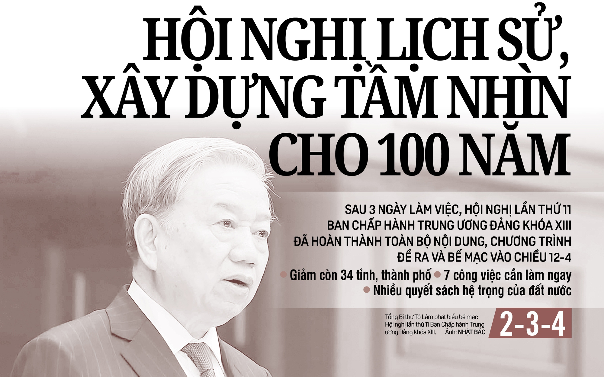 Báo in ngày 13-4: Hội nghị lịch sử, xây dựng tầm nhìn cho 100 năm