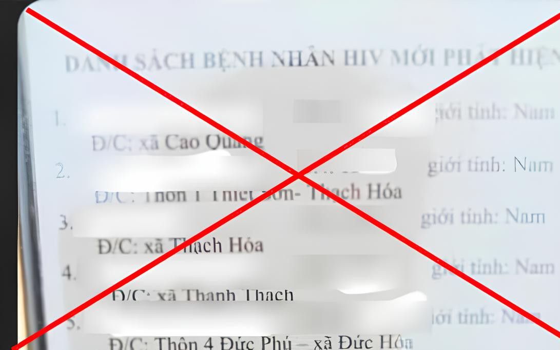 Xôn xao "danh sách người nhiễm HIV" ở Quảng Bình