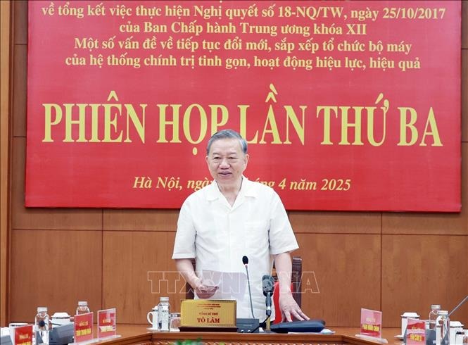 Tổng Bí thư Tô Lâm: Nắm chắc tình hình cơ sở, bố trí cán bộ sau khi sáp nhập tỉnh- Ảnh 2.