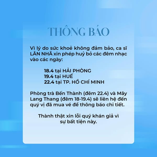 Lý do ca sĩ Lân Nhã hủy loạt show- Ảnh 2.