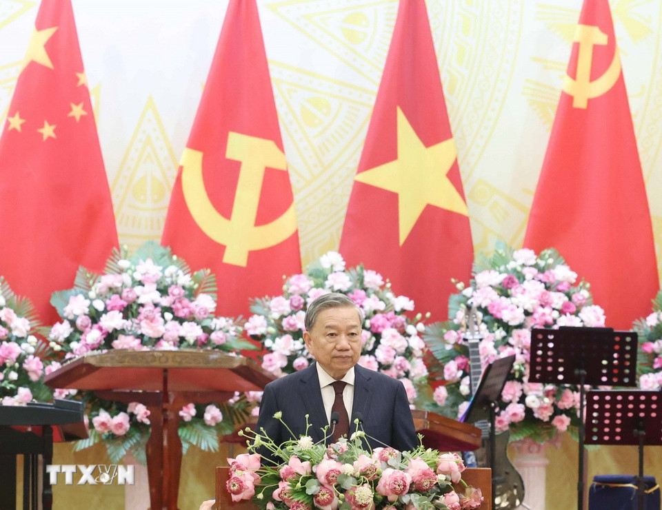 Chiêu đãi chào mừng Tổng Bí thư, Chủ tịch nước Trung Quốc Tập Cận Bình- Ảnh 7.