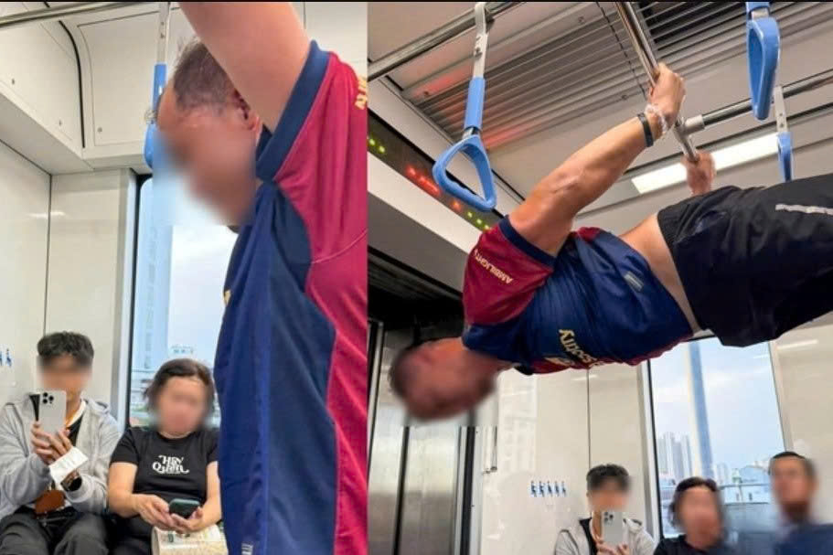 C&ocirc;ng an TP HCM sẽ xử l&yacute; người h&iacute;t x&agrave; đơn tr&ecirc;n t&agrave;u Metro số 1- Ảnh 1.