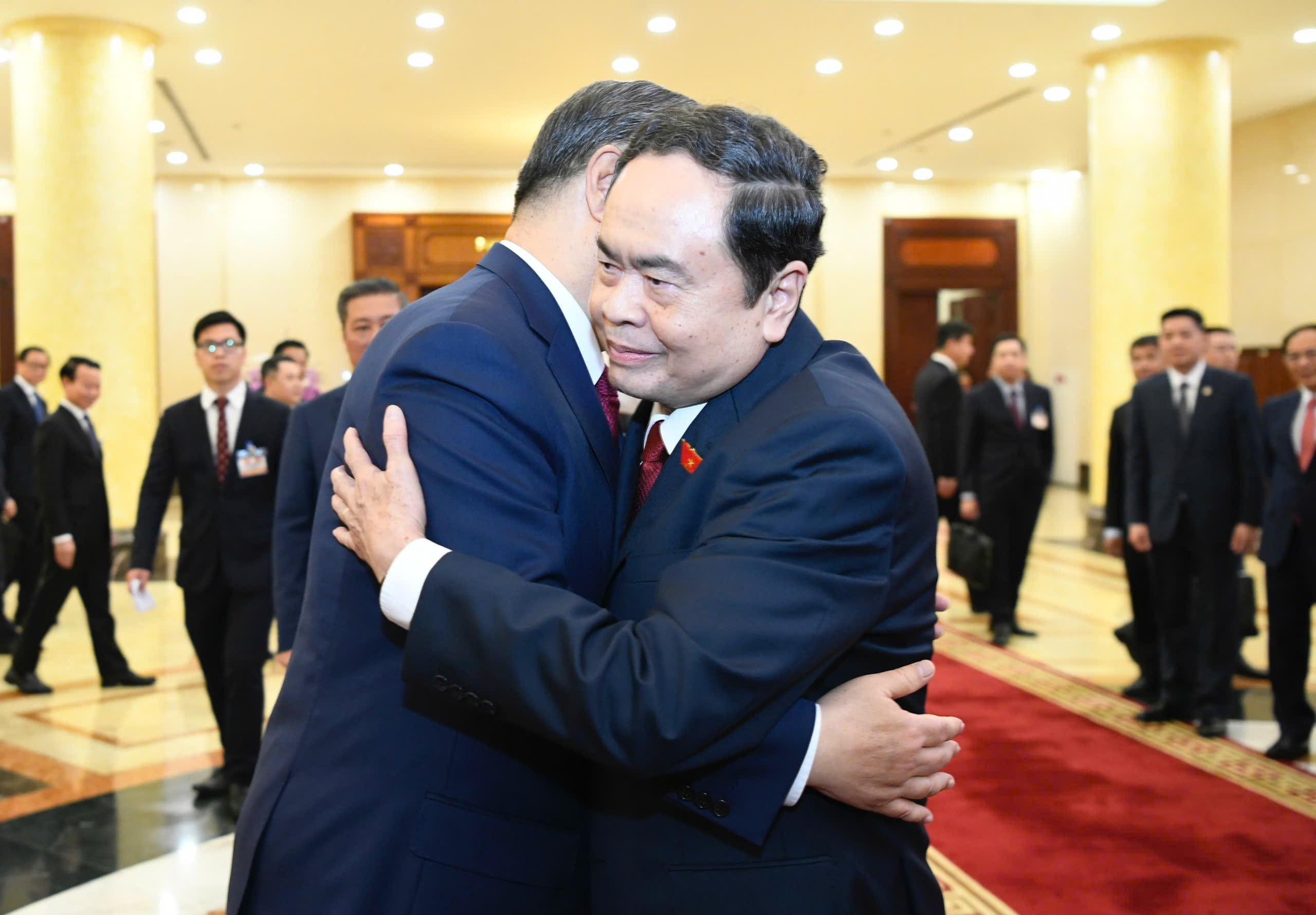 Chủ tịch Quốc hội Trần Thanh Mẫn hội kiến Tổng Bí thư, Chủ tịch Trung Quốc Tập Cận Bình- Ảnh 1.