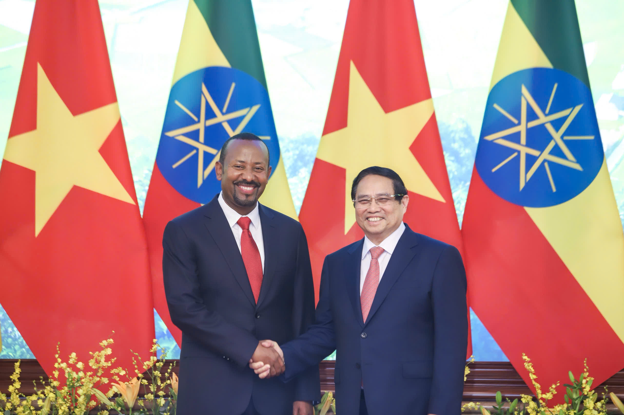 Thủ tướng Phạm Minh Ch&iacute;nh chủ tr&igrave; Lễ đ&oacute;n Thủ tướng Ethiopia- Ảnh 15.