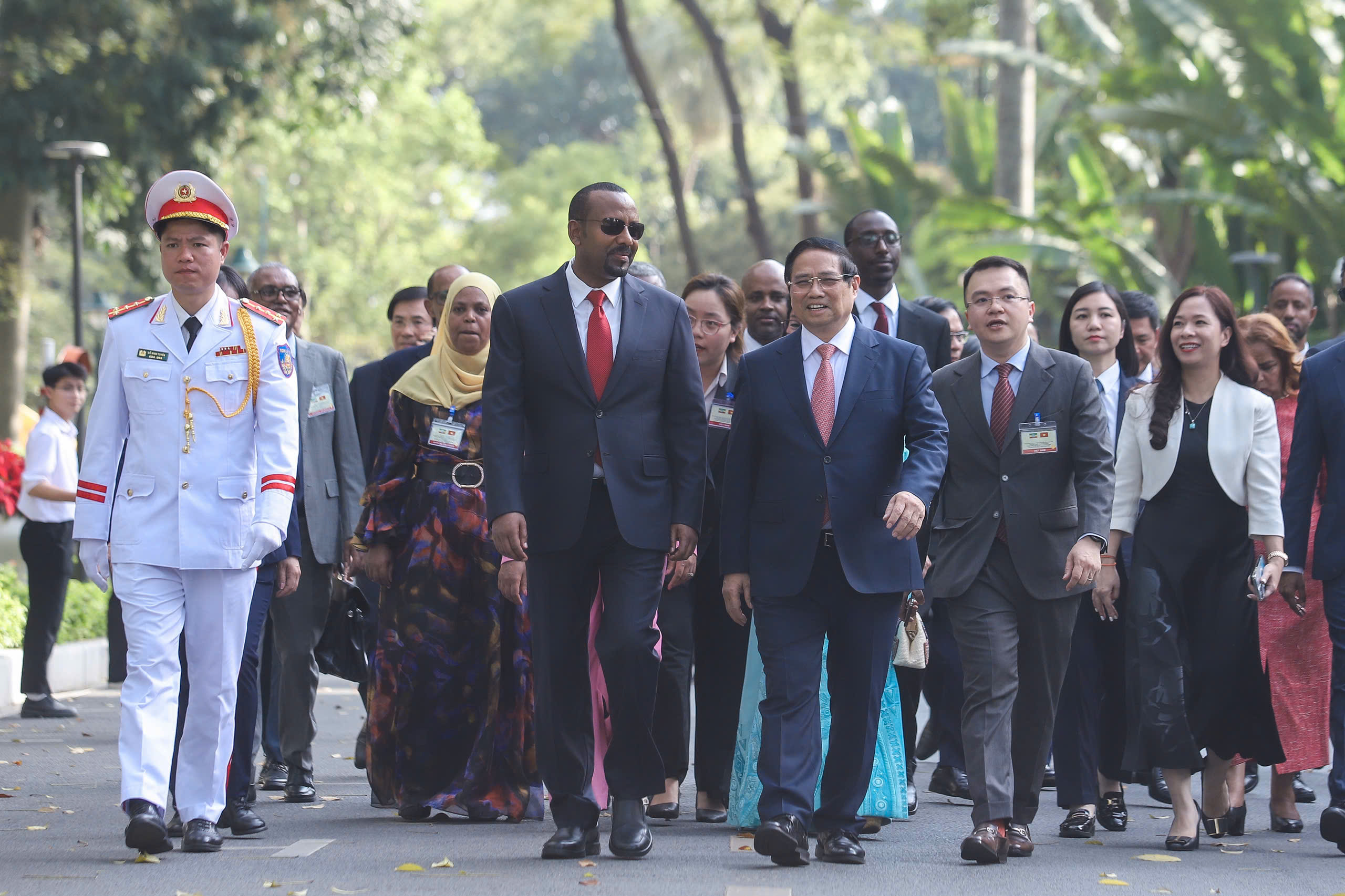 Thủ tướng Phạm Minh Ch&iacute;nh chủ tr&igrave; Lễ đ&oacute;n Thủ tướng Ethiopia- Ảnh 11.