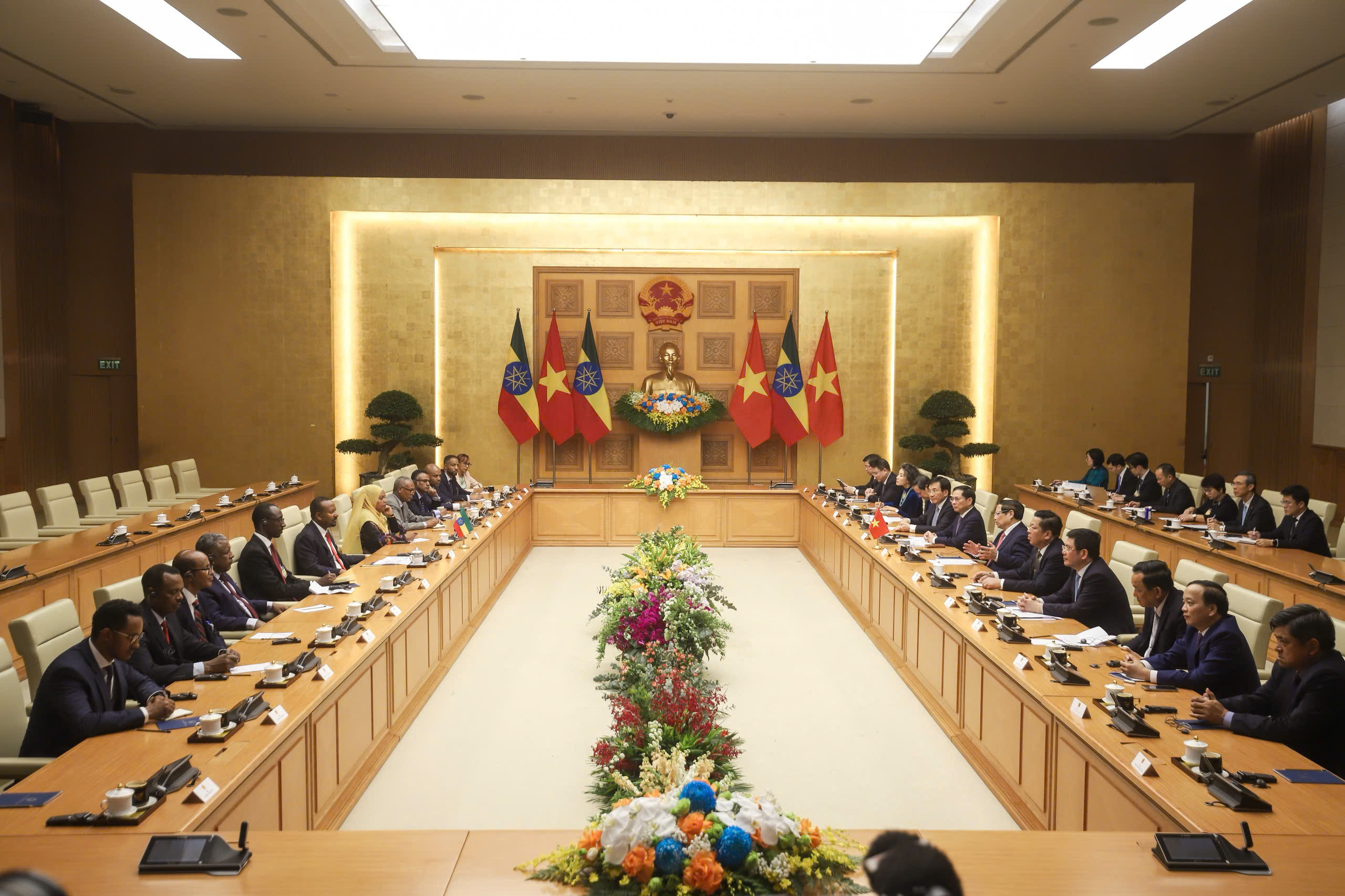 Thủ tướng Phạm Minh Ch&iacute;nh chủ tr&igrave; Lễ đ&oacute;n Thủ tướng Ethiopia- Ảnh 17.