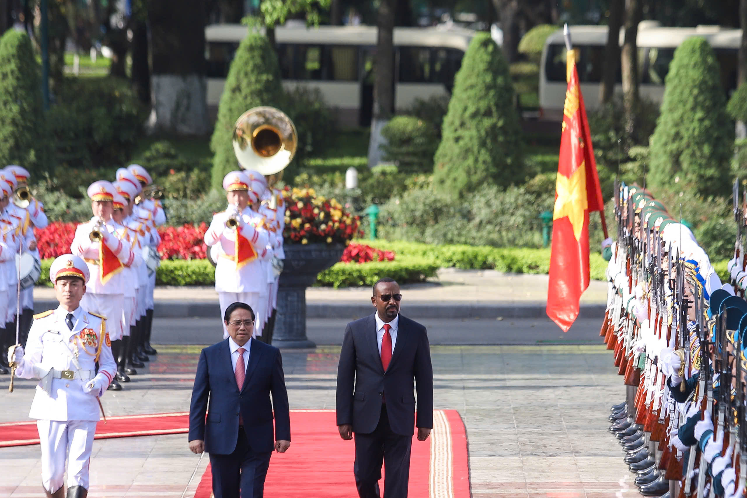 Thủ tướng Phạm Minh Ch&iacute;nh chủ tr&igrave; Lễ đ&oacute;n Thủ tướng Ethiopia- Ảnh 10.