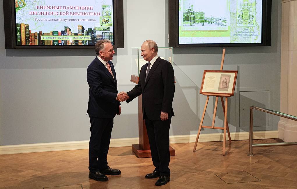 Tổng thống Nga Vladimir Putin gặp &ocirc;ng Steve Witkoff, Đặc ph&aacute;i vi&ecirc;n của Tổng thống Mỹ Donald Trump, v&agrave;o ng&agrave;y 11-4. Ảnh: TASS