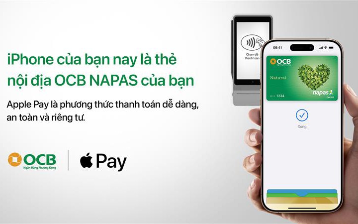 OCB giới thiệu Apple Pay đến với chủ thẻ NAPAS