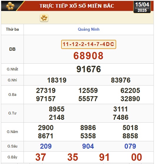 Kết quả xổ số hôm nay, 15-4: Bến Tre, Bà Rịa - Vũng Tàu, Bạc Liêu, Đắk Lắk, Quảng Nam...- Ảnh 3.